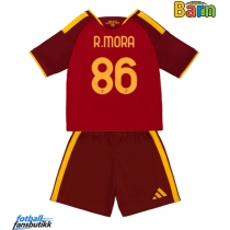 AS Roma Rodrigo Mora #86 Hjemmedraktsett Barn 2026-27 Kortermet (+ Korte bukser)